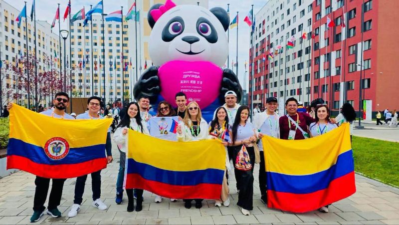 Joven de Pitalito llevó la voz huilense al Festival de la Juventud en Rusia